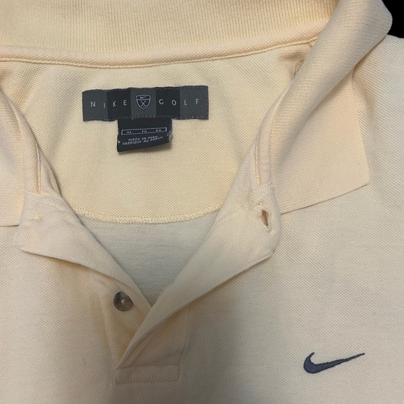 90’s Nike Golf Swoosh Shirt Canary Yellow Size XL - Picture 2 of 3
